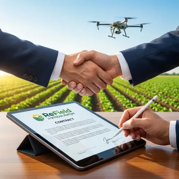 חתימה על חוזה דיגיטלי בטאבלט